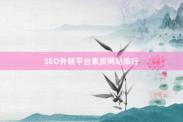 SEO外链平台素质网站排行